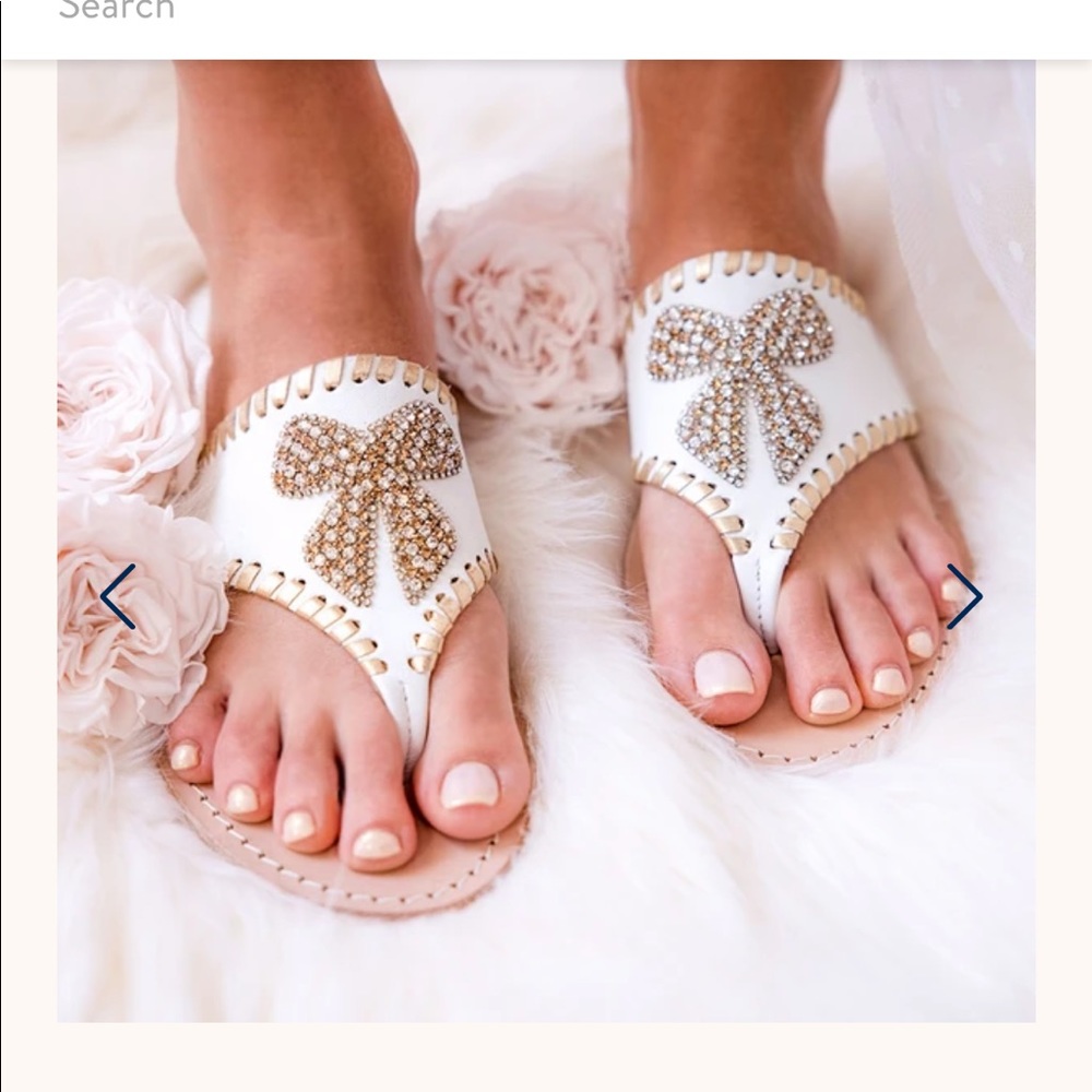 Jack Rogers Sparkle Bow sandals